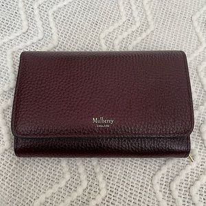 Mulberry continental medium French wallet.